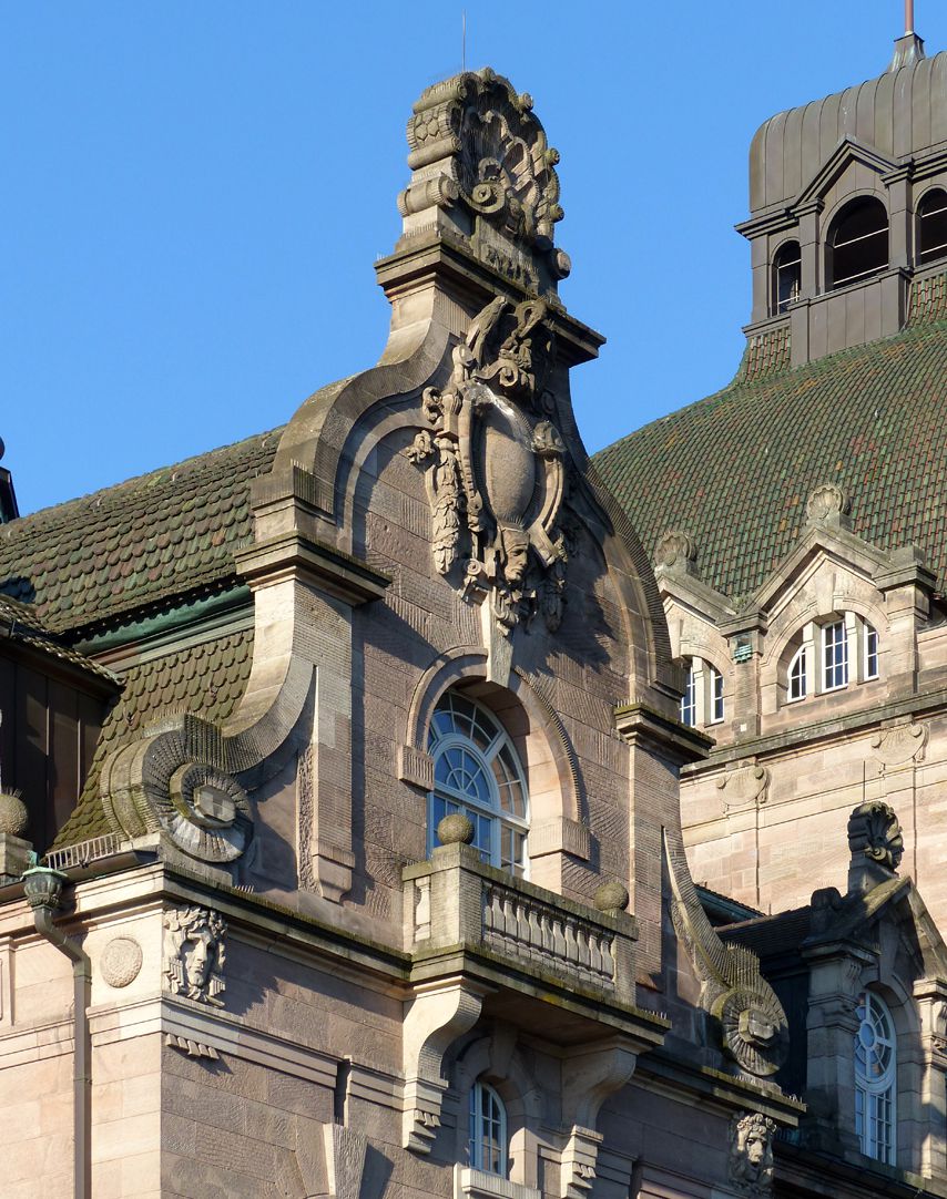 Opernhaus Nordgiebel des Foyertraktes