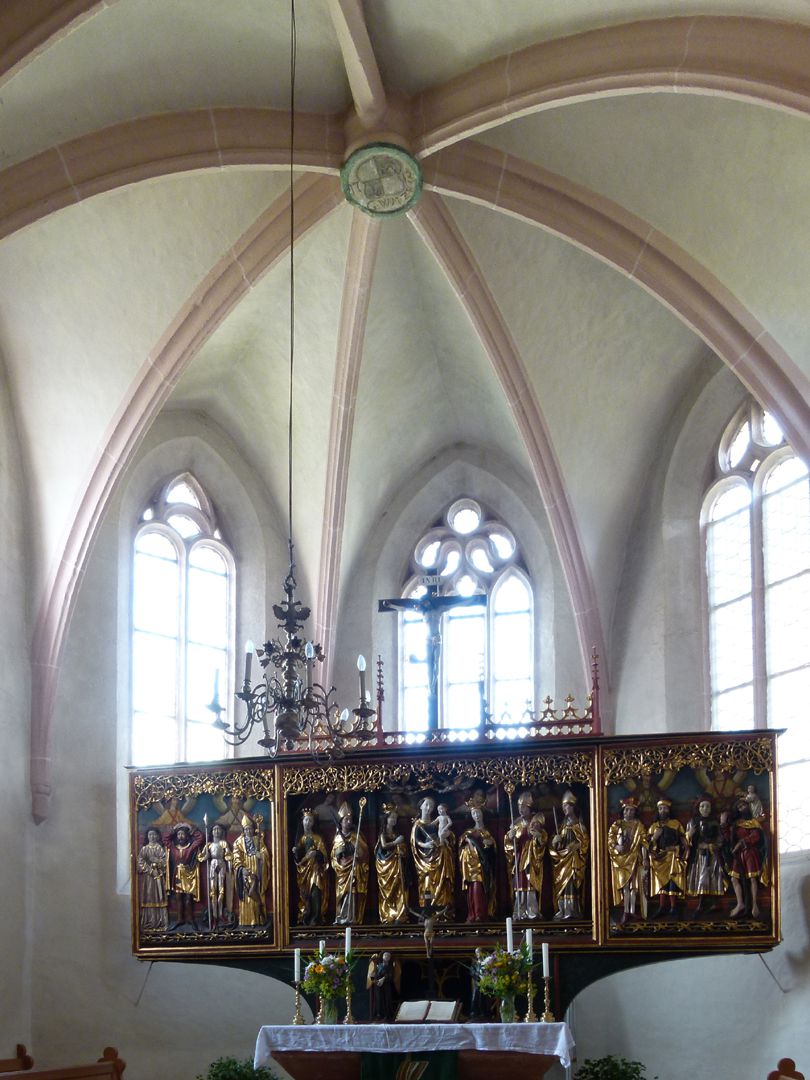 Osternoher Altar Kirchenchor mit Altar