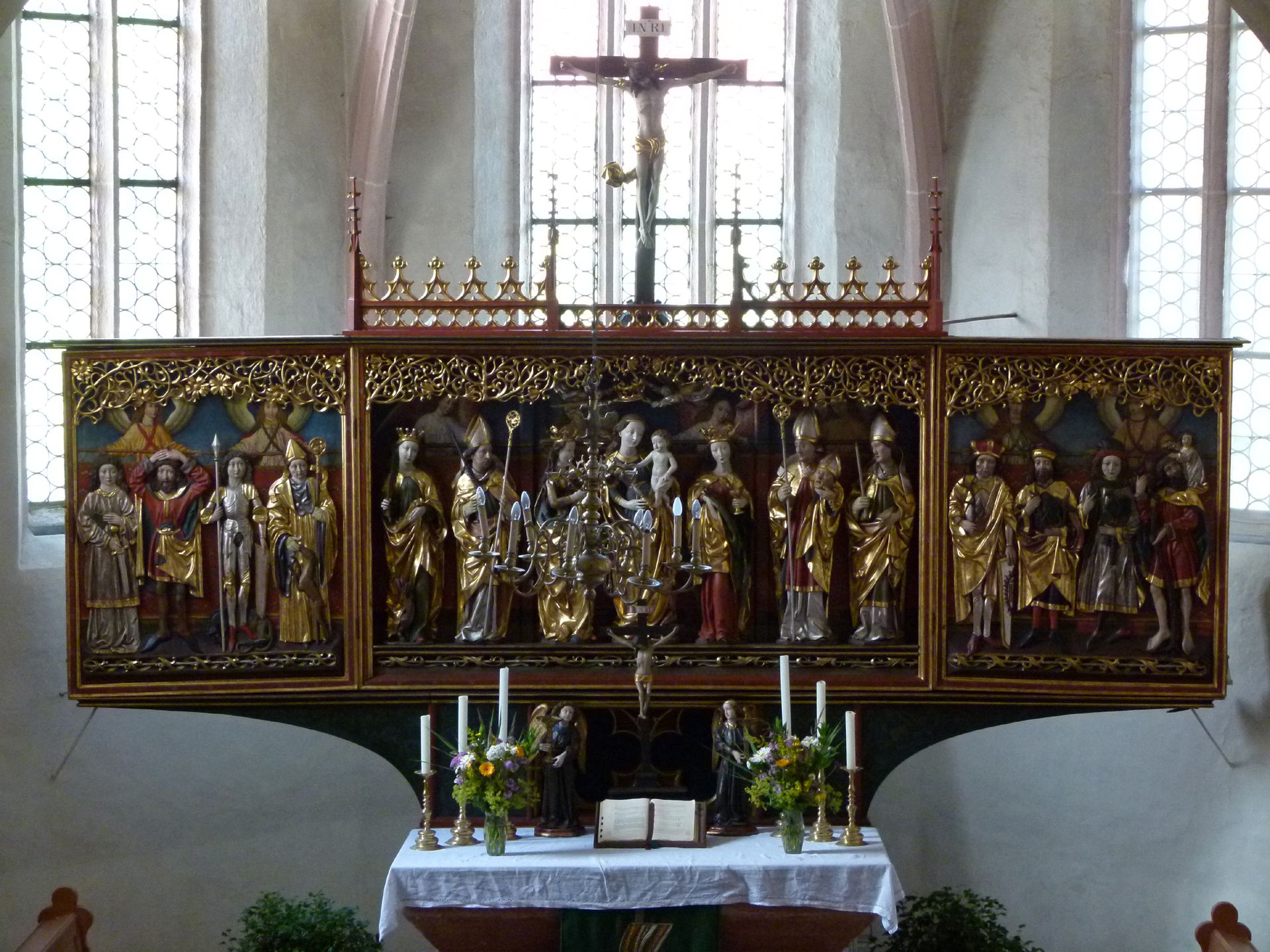 Osternoher Altar Flügelaltar der 14 Nothelfer