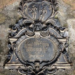 Epitaph für den Buchhändler Paul Wolfgang Mann