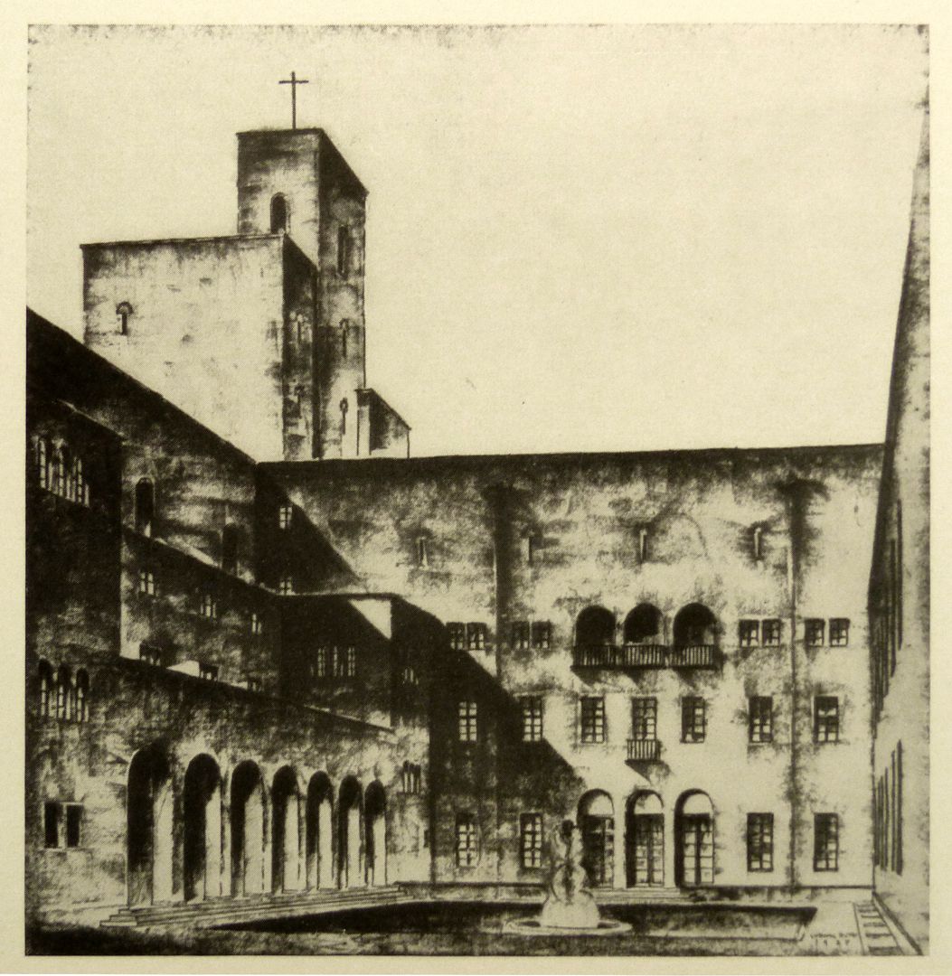 Bistumshaus (Bamberg) Schmuckhof / Abb. aus Nürnberger Kunst der Gegenwart, Rosenmüller, 1928
