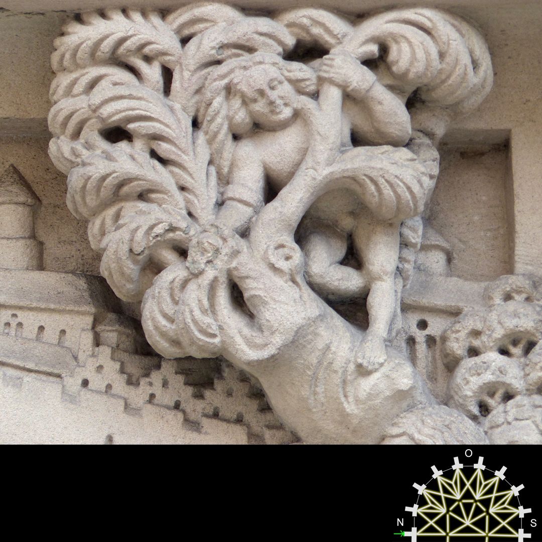 Passionsreliefs Einzug in Jerusalem, Kopie 19. Jahrhundert, Detail