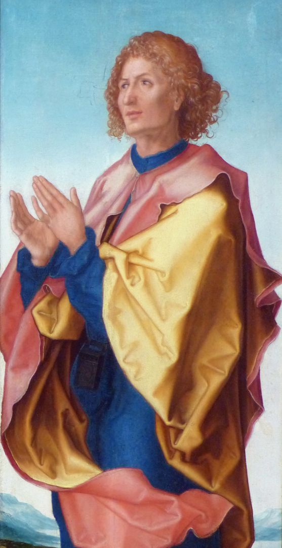 Engel / Johannes d. T. / Johannes d.E. / Christophorus Johannes der Evangelist, Detail