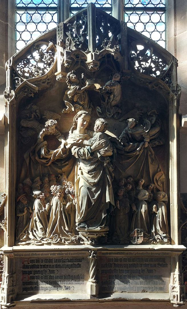 Peringsdörffer-Epitaph Hauptszene im Streiflicht