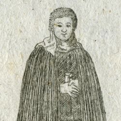 Paisane allant communier / Ein Bäurin zu Gottes Tische gehend