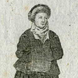 Paisane allant à l'eglise / Eine Bäurin in die Kirchen gehend