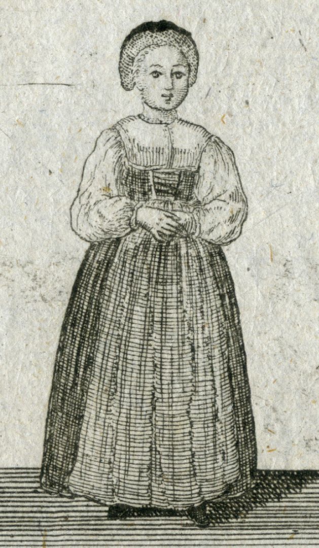 Fille orphiline / Ein Findel Mägdlein Blattnummer 52, Detailansicht