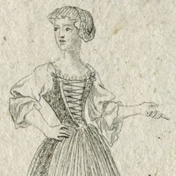 Fille en les habits ordinaires / Ein Jungfer wie sie im Haus gehet