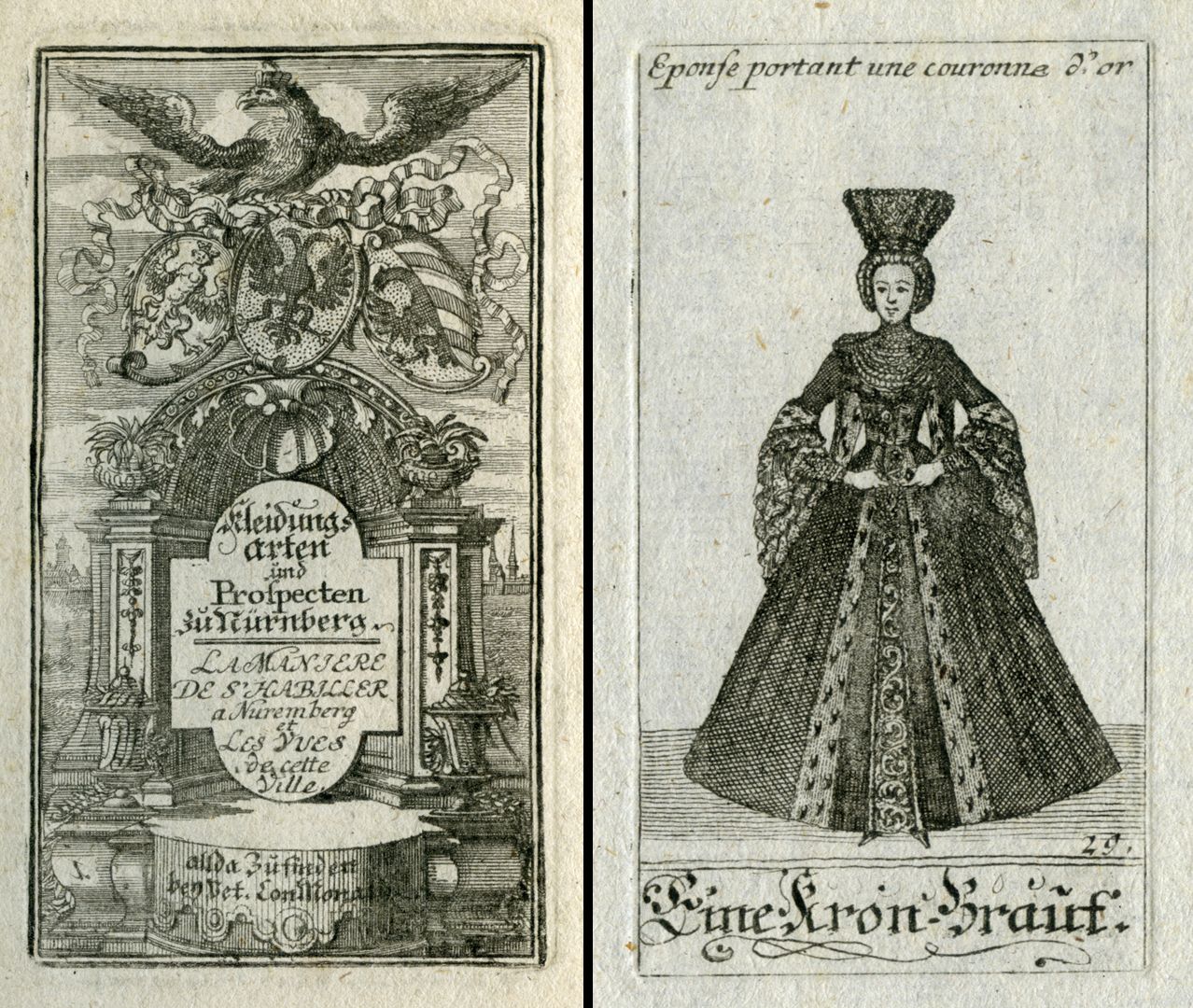 Epouse portant une couronne d´or / Eine Kron-Braut Titelblatt / Blattnummer 29