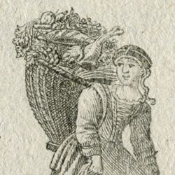 Servant revenant du marche / Eine Magd vom Marckt gehend