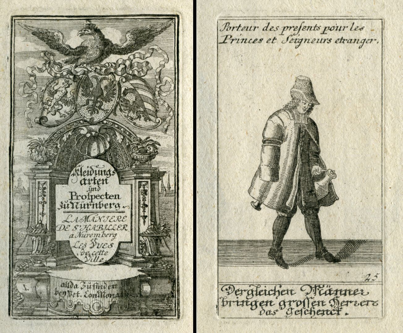 Porteur de presents pou les Princes et Seigneurs etranger / Dergleichen Männer bringen grossen Herren das Geschenck Titelblatt / Blattnummer 25