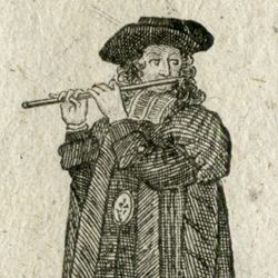 Jouiur de Flute allemande pour les arbaletiers / Der Stadt-Pfeiffer beÿ dem Silber Schiessen