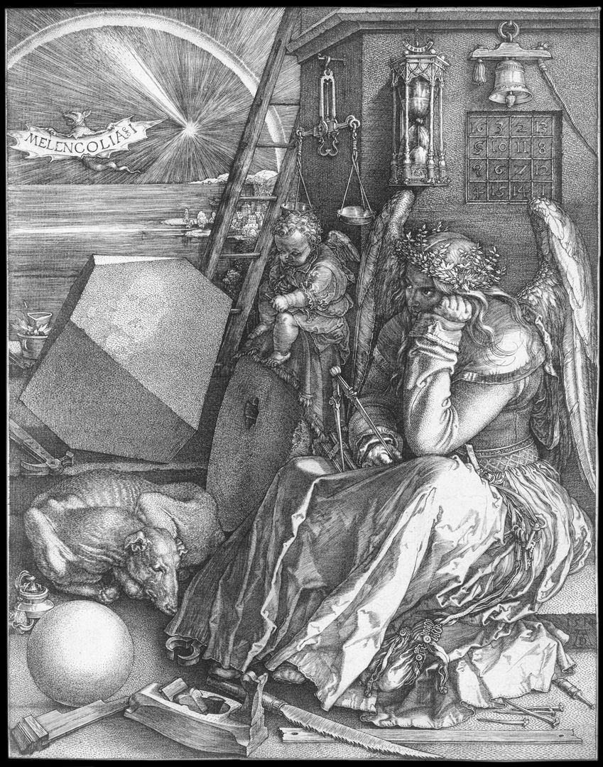 Polyeder der Melencolia I Dürers Kupferstich von 1514