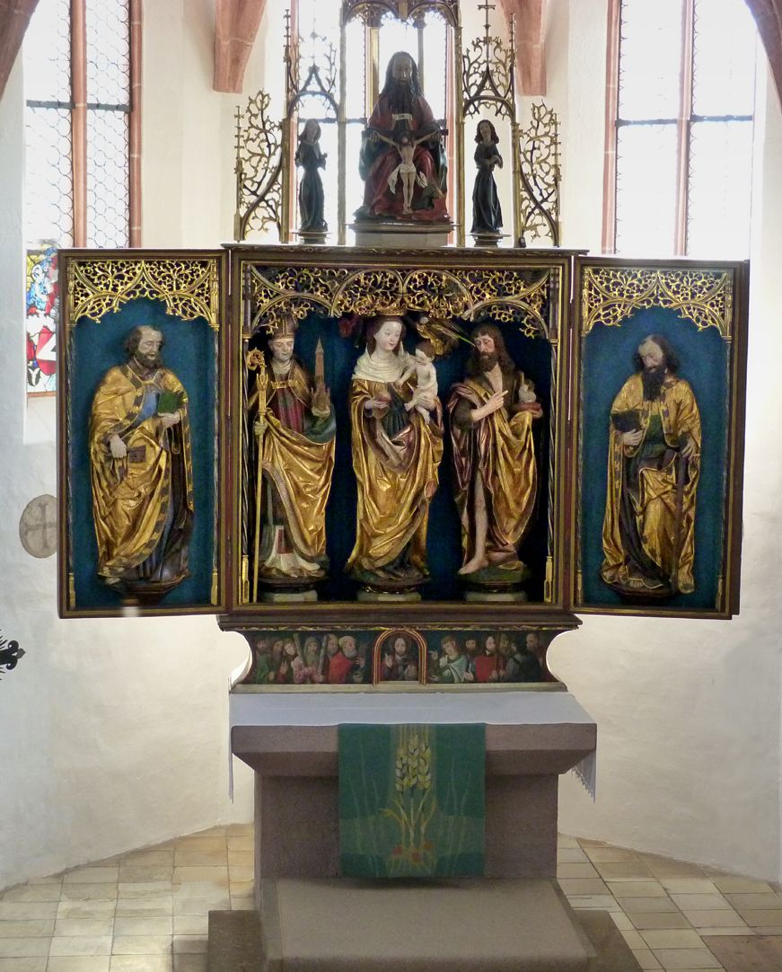 Puschendorfer Hochaltarretabel Gesamtansicht