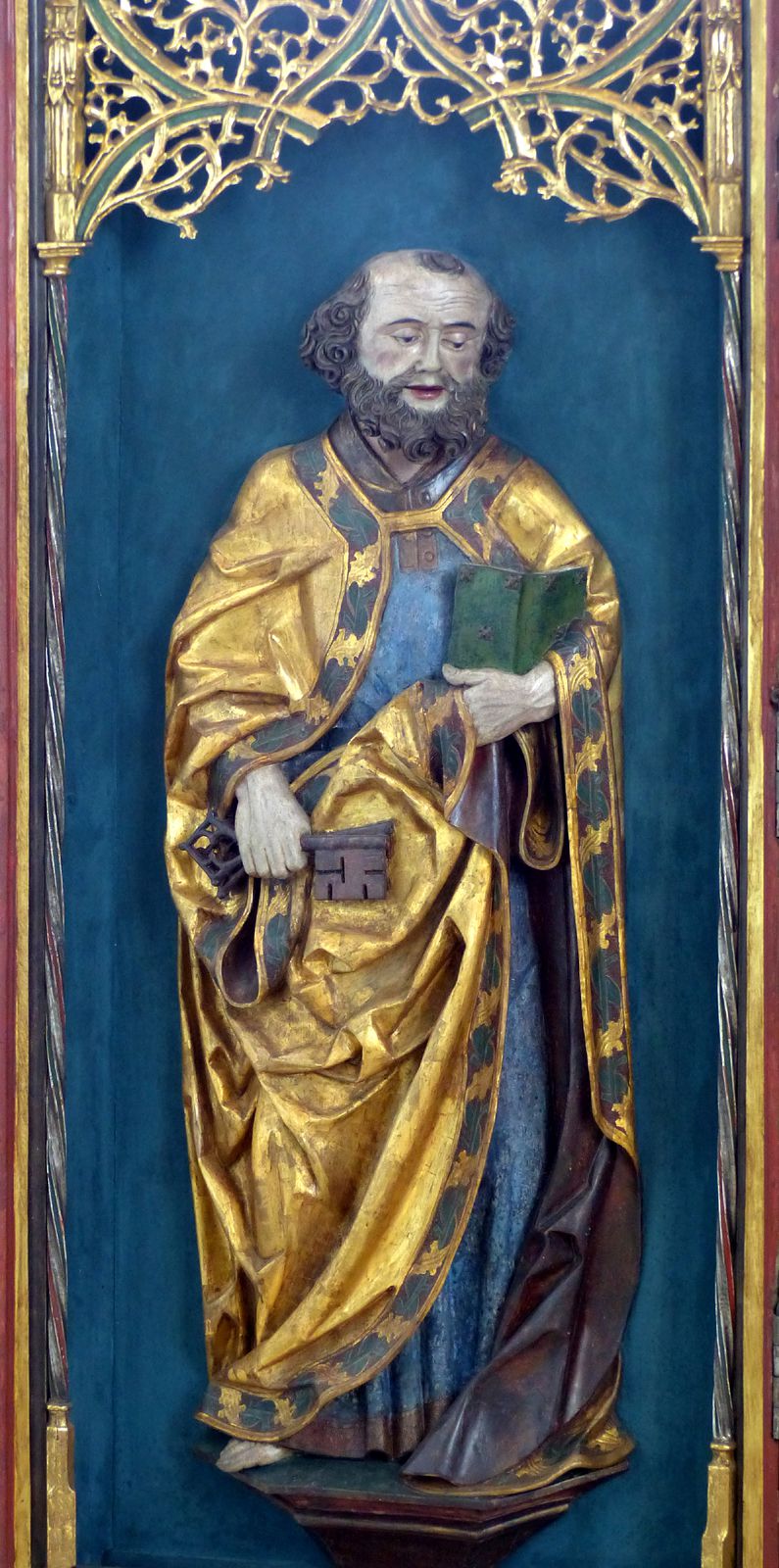 Puschendorfer Hochaltarretabel l. Flügel, Petrus