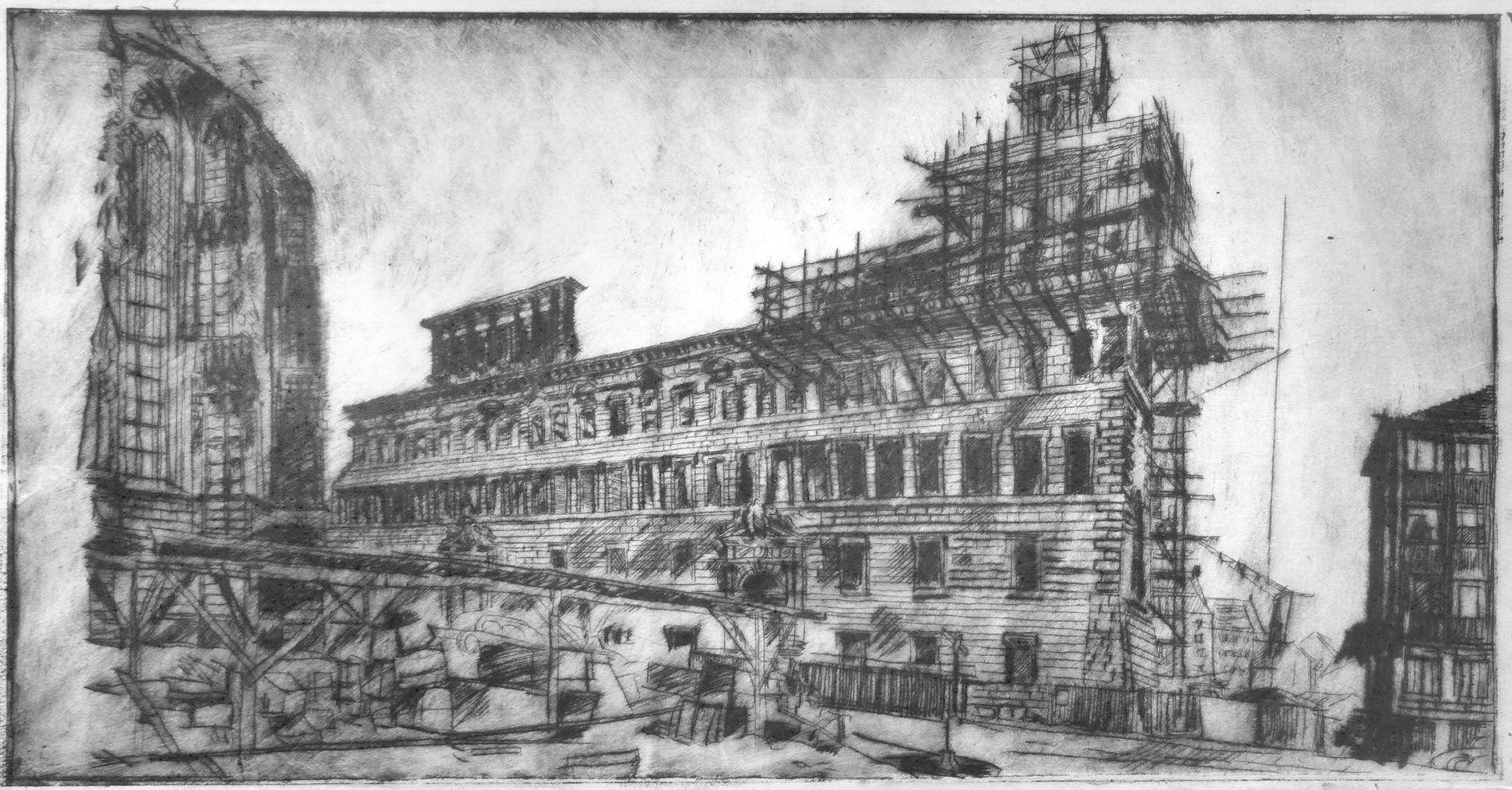 Altes Rathaus, Wiederaufbau Gesamtansicht