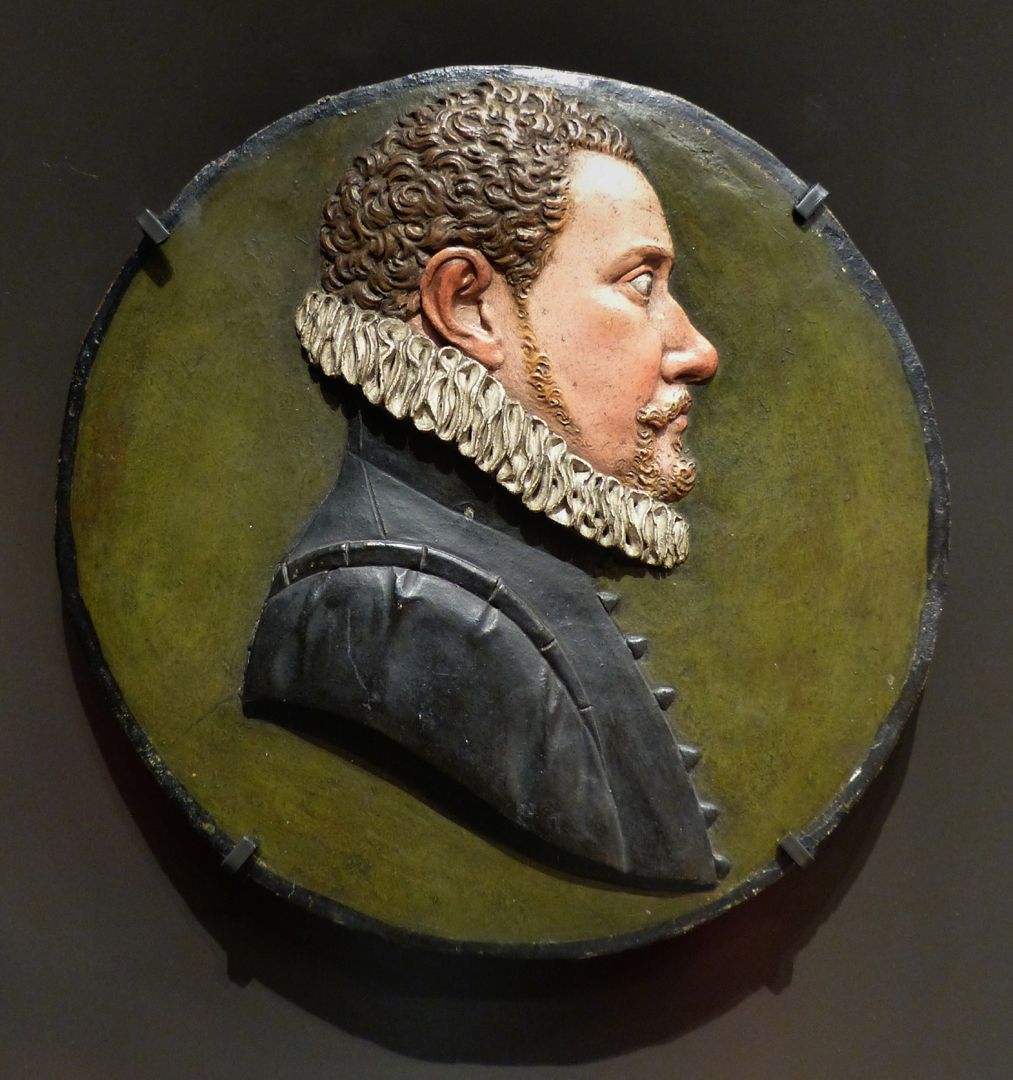 Relieftondo mit dem Portrait eines unbekannten jungen Nürnbergers 