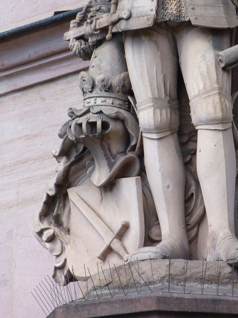 Ritter Kreß von Kressenstein Detail mit Wappenschild