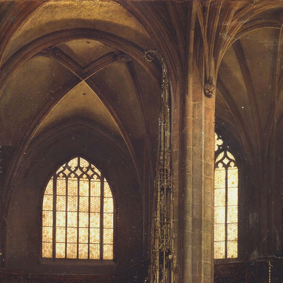 Das Sakramentshaus von Adam Kraft in der Lorenzkirche Spitze des Sakramentshauses und Gewölbeansätze