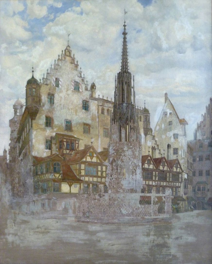 Schöner Brunnen und Meyer´sches Haus Gesamtansicht