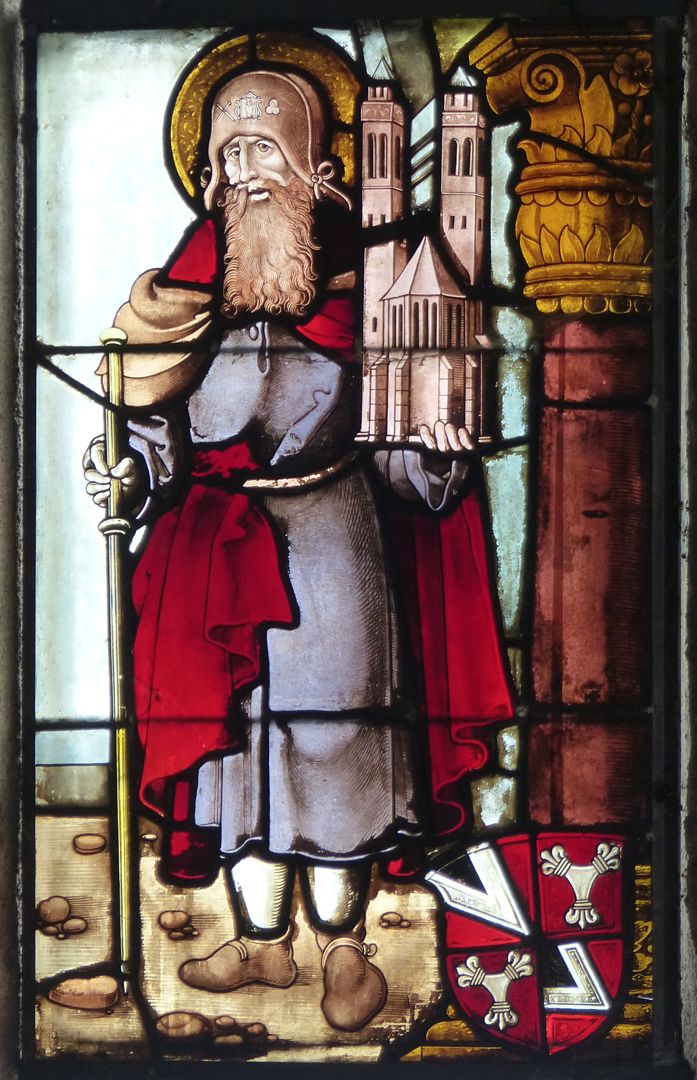 Rochuskapelle / Fenster sII / Hll. Petrus und Sebaldus Hl. Sebald
