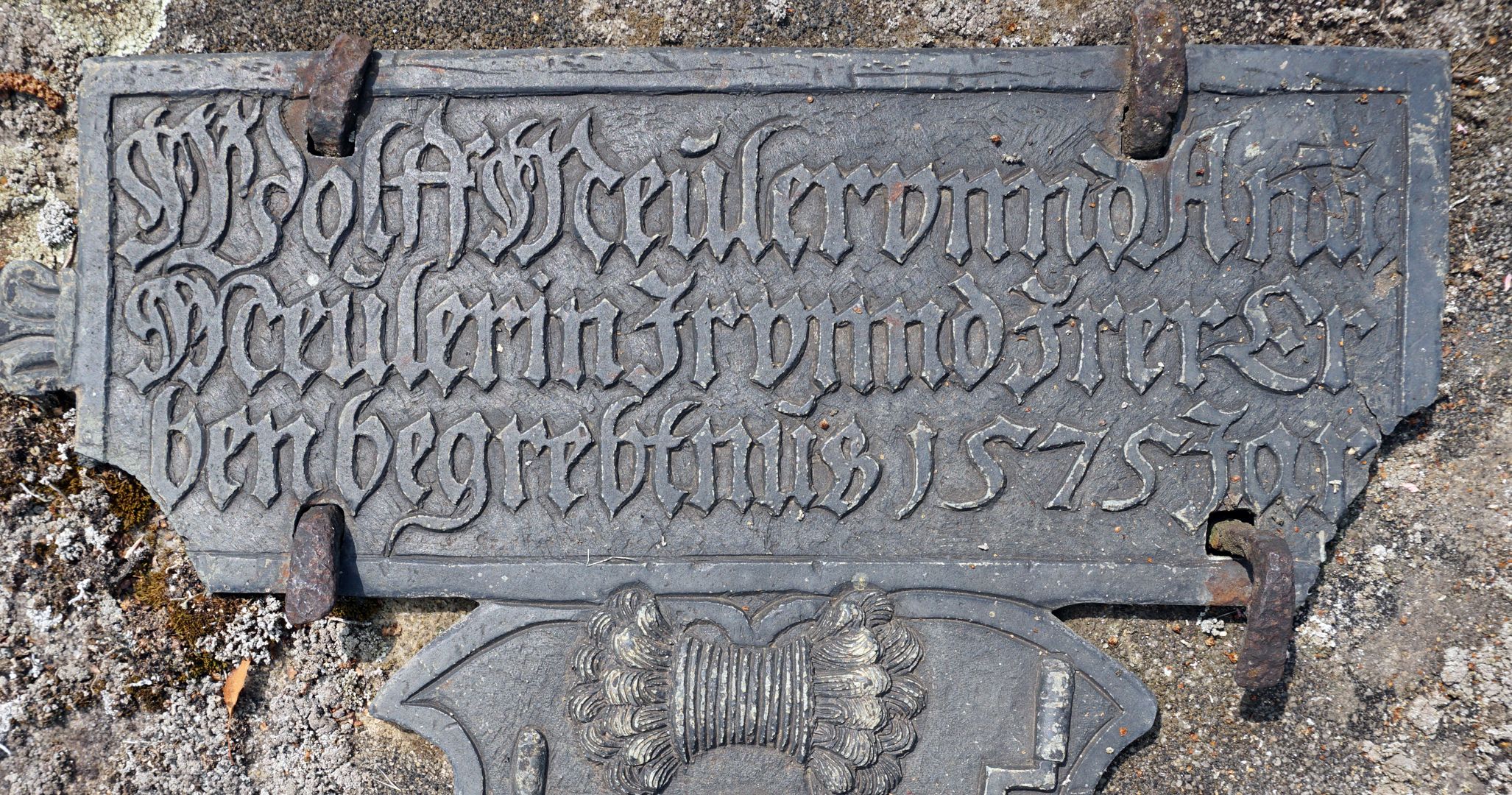 Epitaph Wolff und Anna Meuler Inschrift: Wolff Meuler und Anna Meulerin