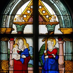 Rochuskapelle / Fenster sVI / Hll. Anna Selbdritt und Helena