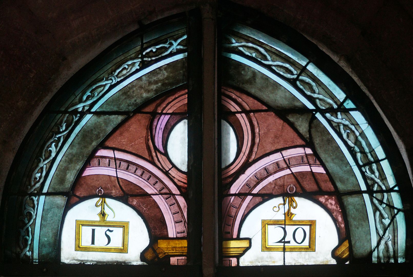 Rochuskapelle / Fenster nV / Hll. Ludwig und Franziskus Detailansicht