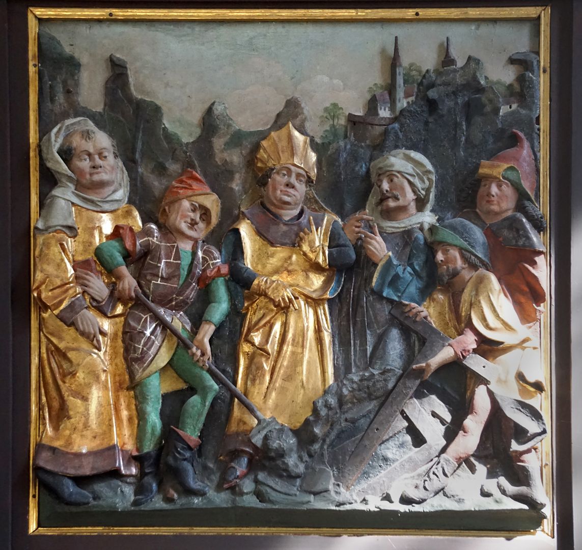 Flügelaltar in St. Helena rechter Altarflügel, obere Tafel