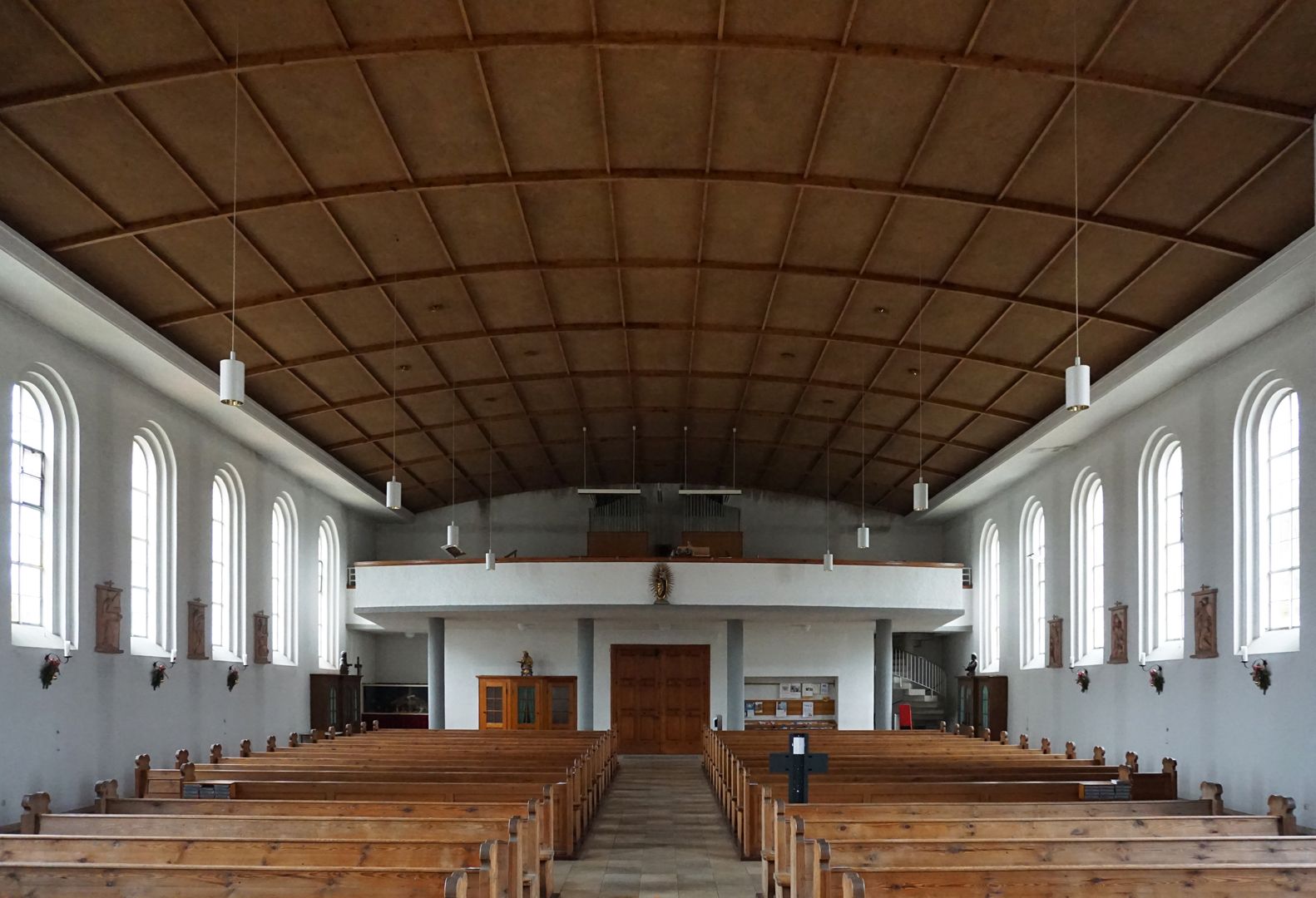 Sankt Sebald Blick in den Erweiterungsbau in Richtung Empore