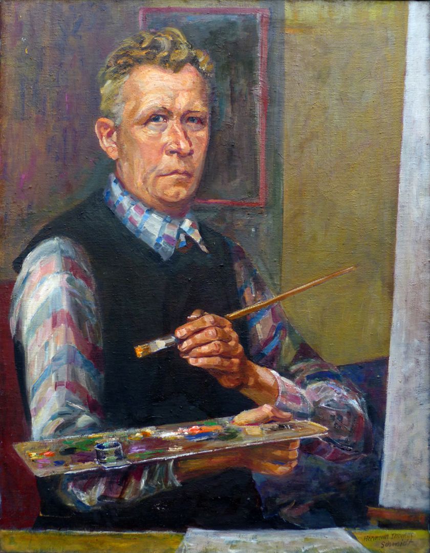 Selbstportrait, Hermann Thomas Schmidt Selbstportrait