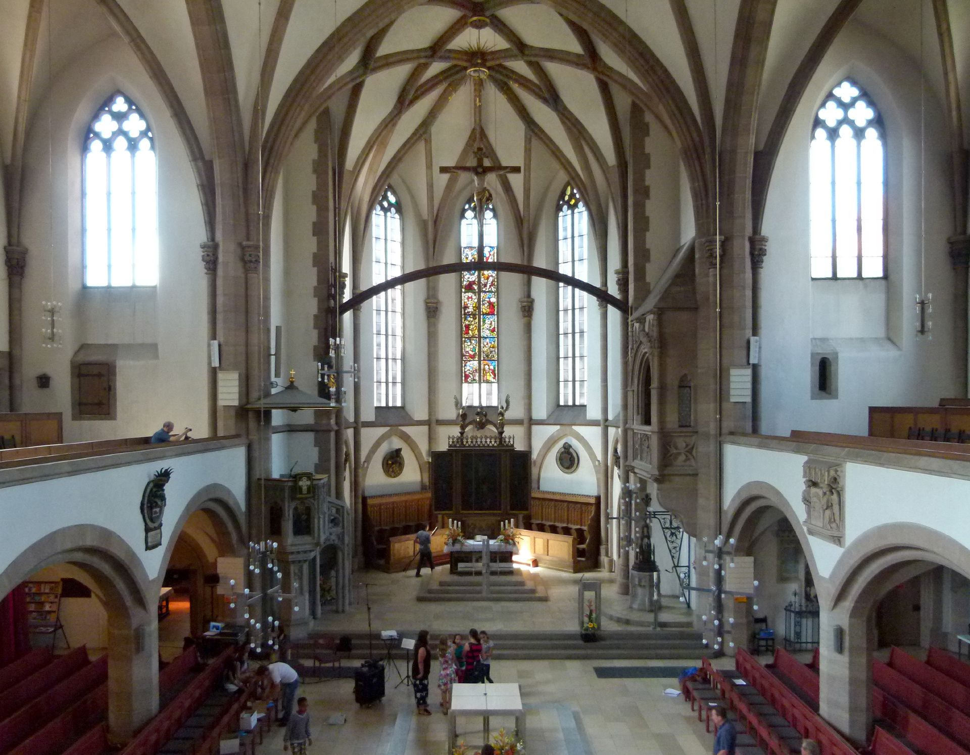 St. Peter Innenraum, Blick von O nach W