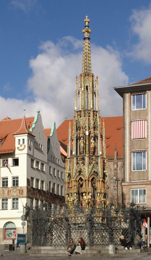 Schöner Brunnen Südostansicht