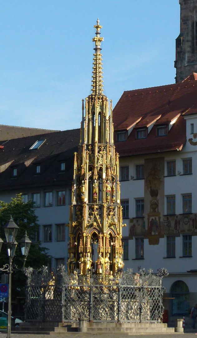 Schöner Brunnen Ansicht von Südost