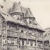 Goldenes Haus und Pegnitz an der Insel Schütt