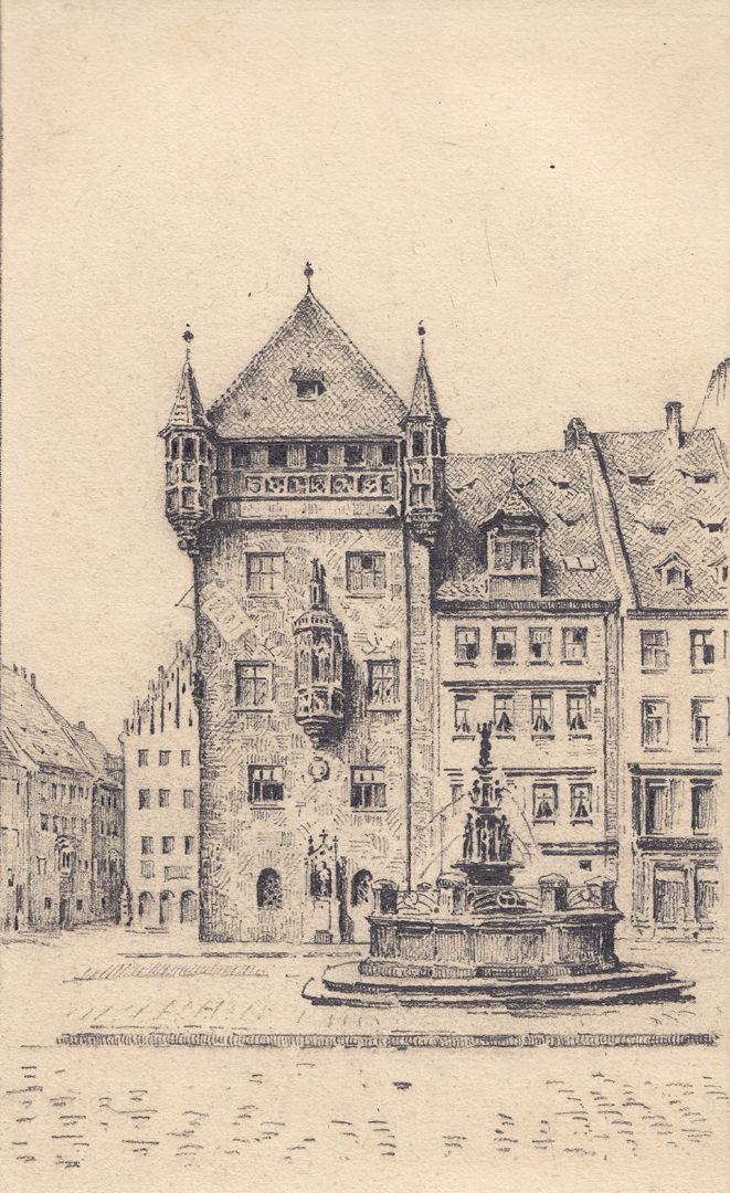 Tugendbrunnen und Nassauer Haus Tugendbrunnen und Nassauer Haus