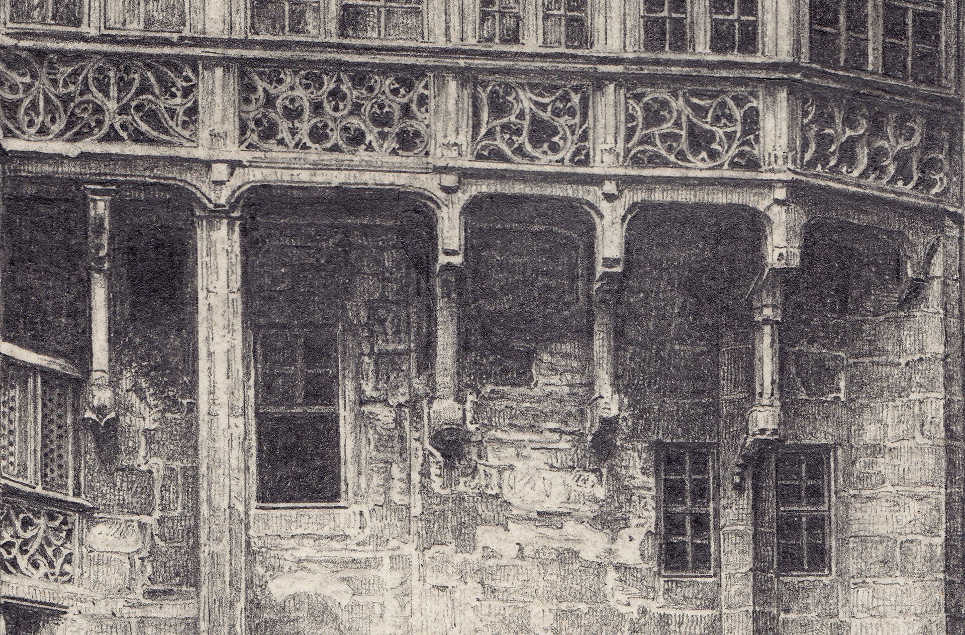 Großer Rathaushof, Hofgalerie von Hans Beheim Detail