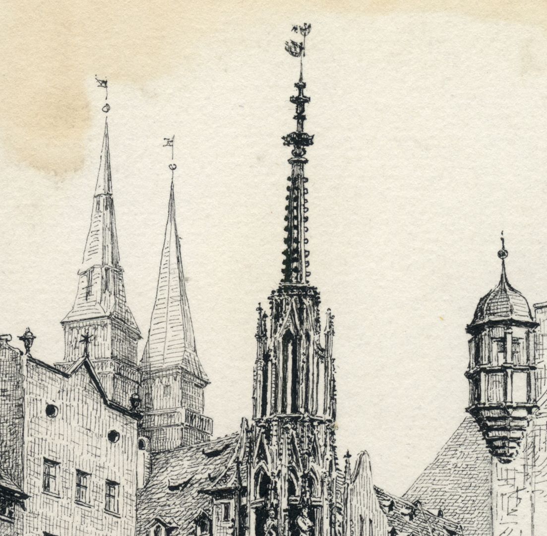 Schöner Brunnen Detailansicht