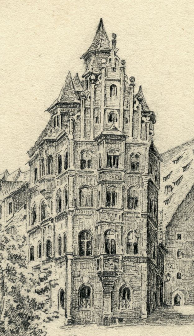 Toplerhaus und Obere Söldnersgasse Detailansicht