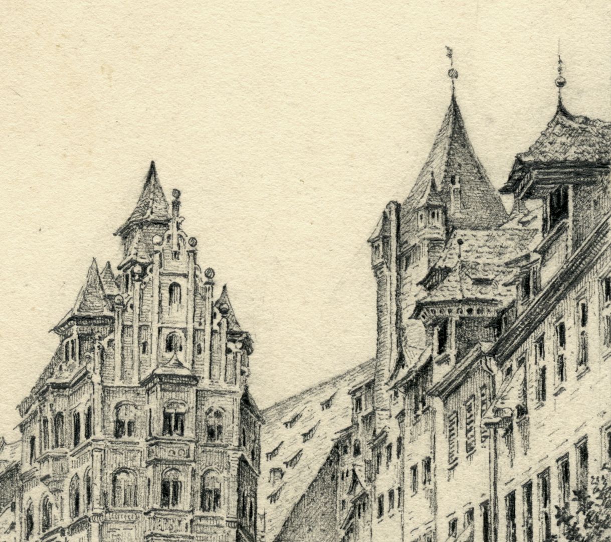 Toplerhaus und Obere Söldnersgasse Detailansicht