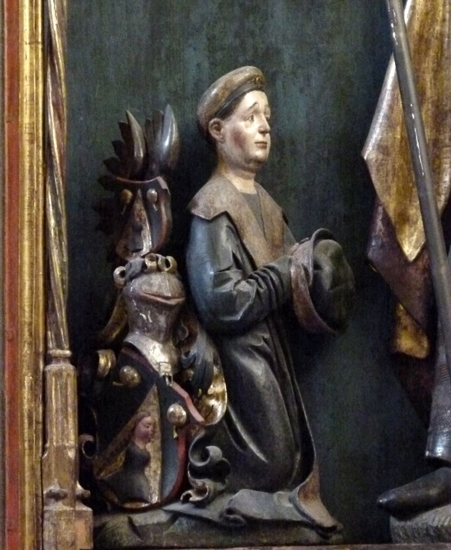 Sebaldus Altar Schrein, kniender Sebald Schreyer