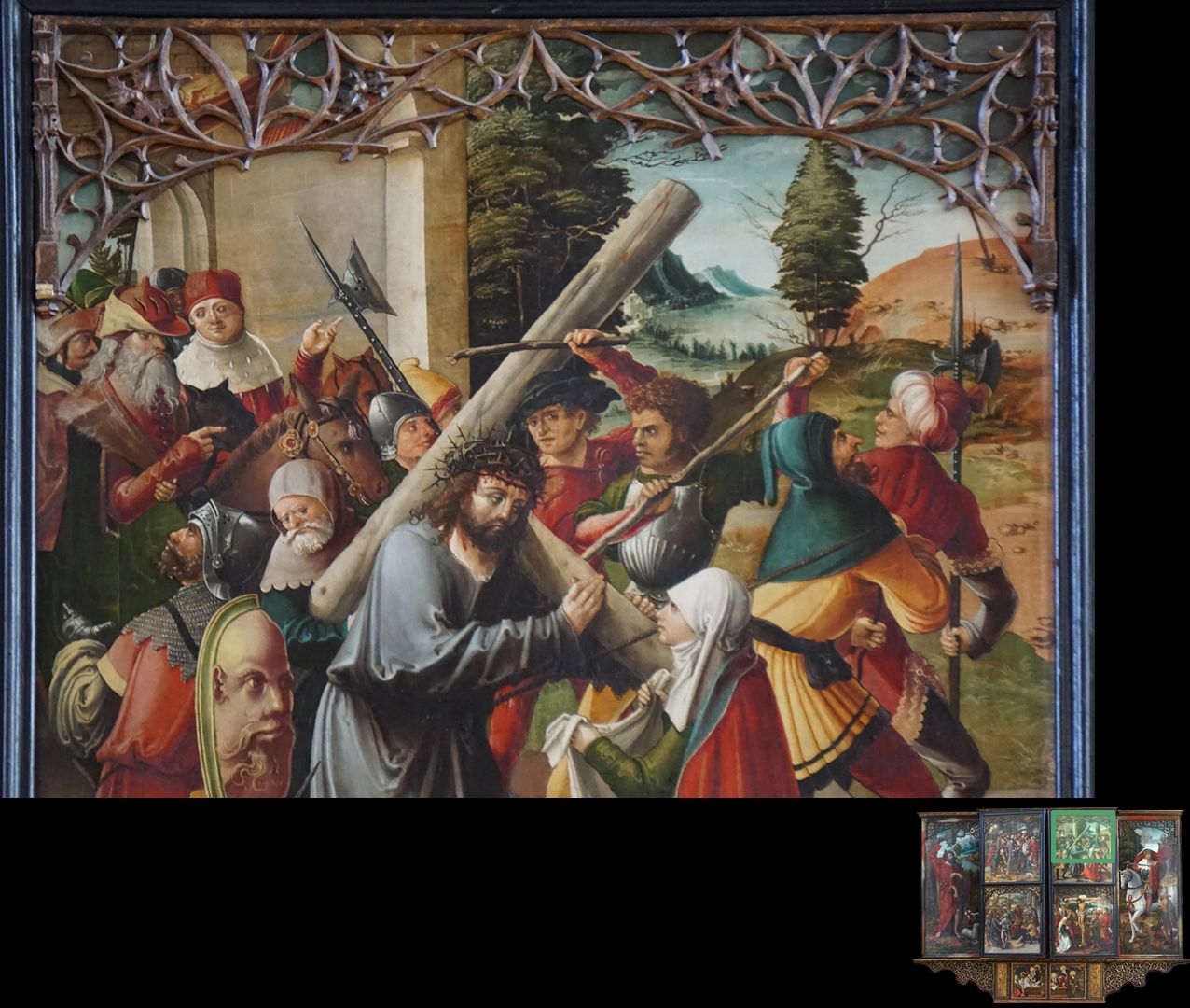 Hochaltar / Schwabach / zweite Wandlung Christus und Veronika, Detail