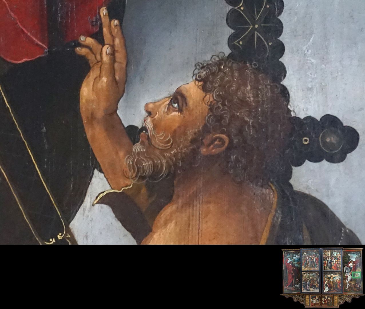 Hochaltar / Schwabach / zweite Wandlung Sankt Martin und der Bettler, Detail