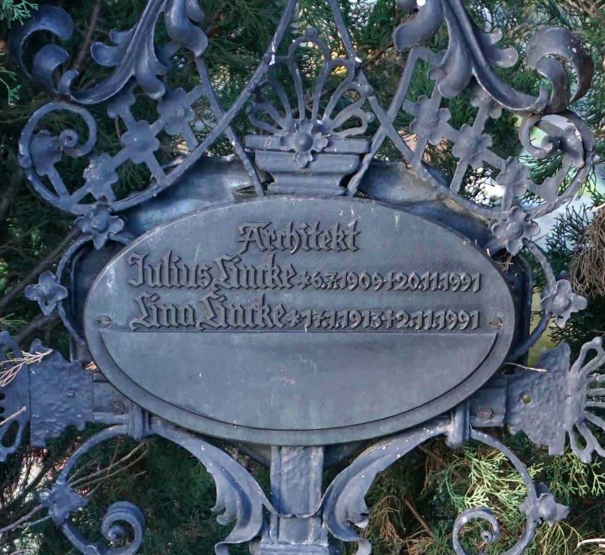 Johannisfriedhof Grabstätte 778 Architekt Julius Lincke und Ehefrau Lina Lincke