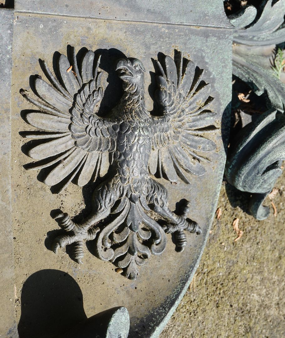 Epitaph des Wolf Jacob Nützel Wappenschild viertes Feld mit Adler