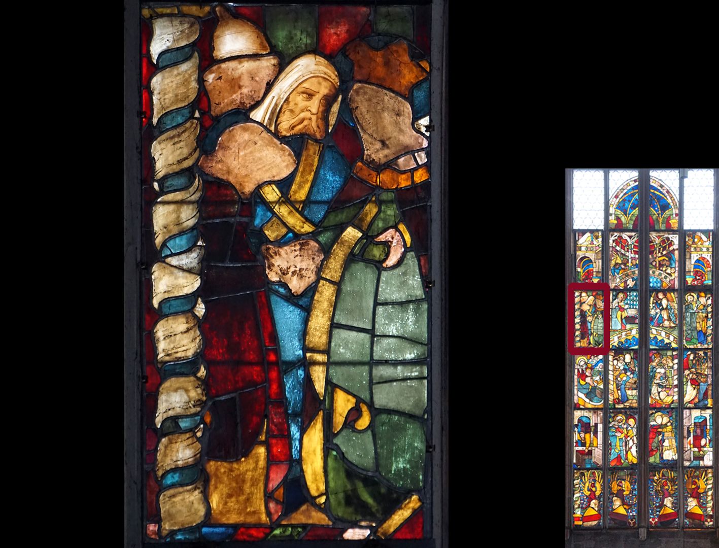 Mendel-Fenster Vermählung von Maria und Joseph