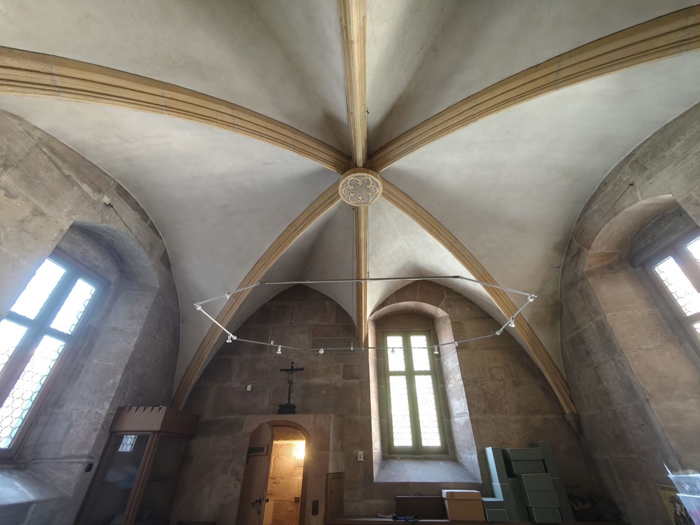 Sebalduskirche als Architektur Gewölbe der oberen Sakristei / Schatzkammer