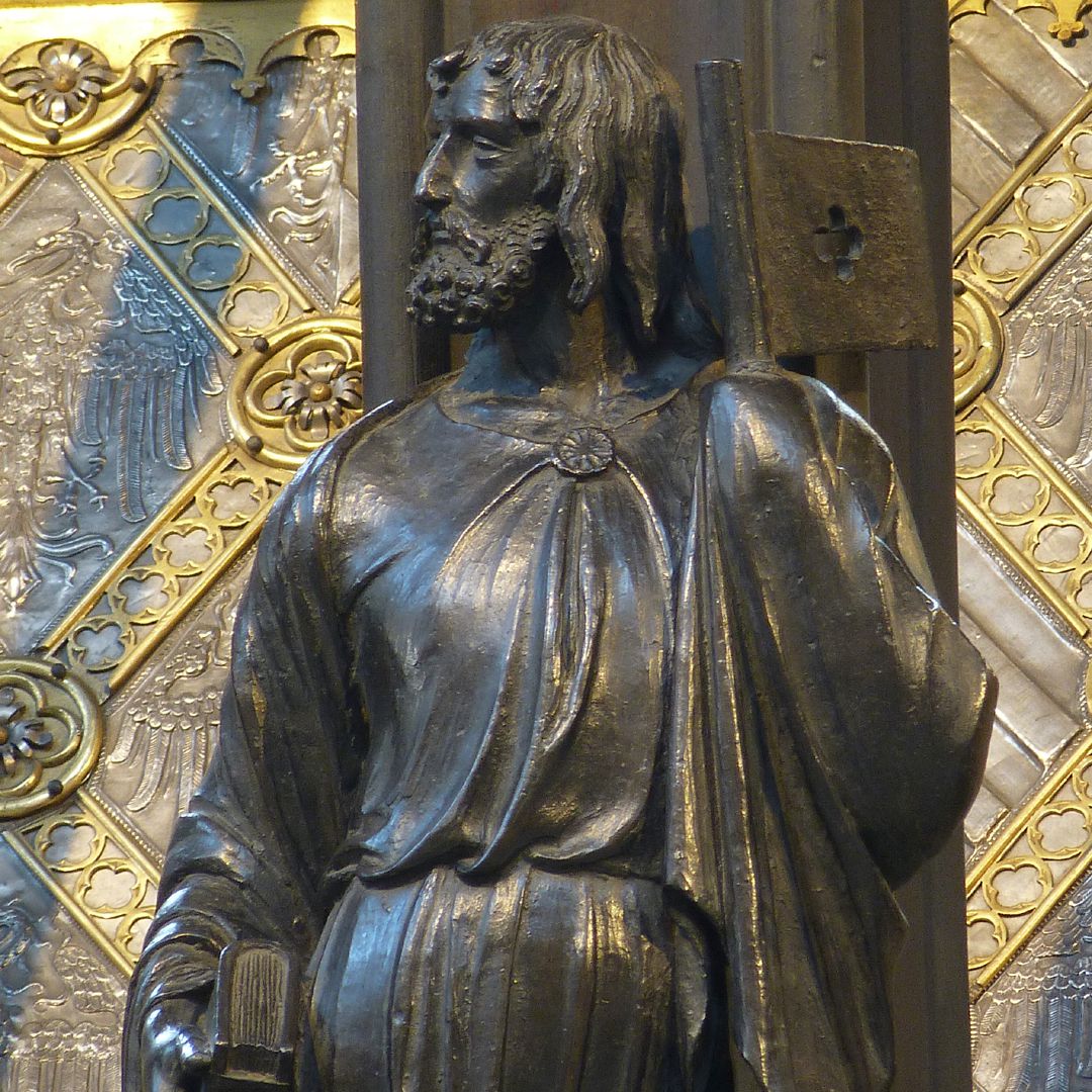 Sebaldusgrab (Nordseite) Jakobus d. J., Detail
