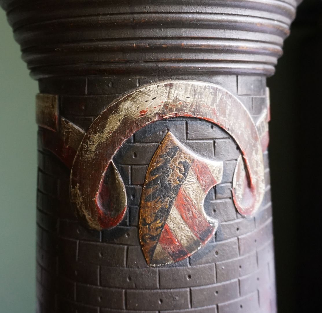 Spardose Detailansicht mit dem kleinen Nürnberger Wappen