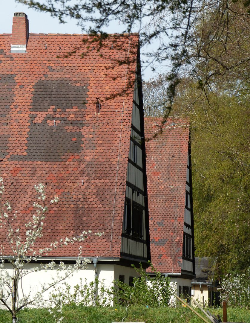 Arbeiterunterkünfte (heute August-Meier-Siedlung) ehemalige Arbeiterunterkünfte, Giebelflucht